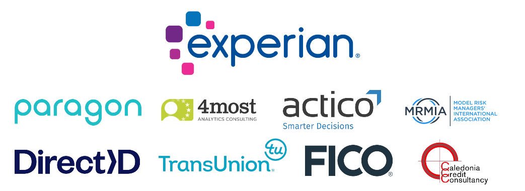 Logos of Credit Scoring & Credit Control Conference XVIII sponsors