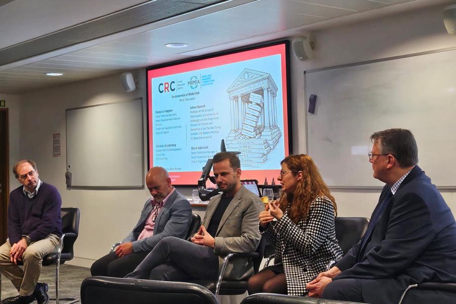 Panel of presenters at a CRC event